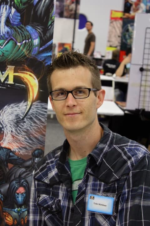 Key visual for Final Boss: The Video Game showing protagonist Tommy Brazen in both pixel art and 3D fighting styles.